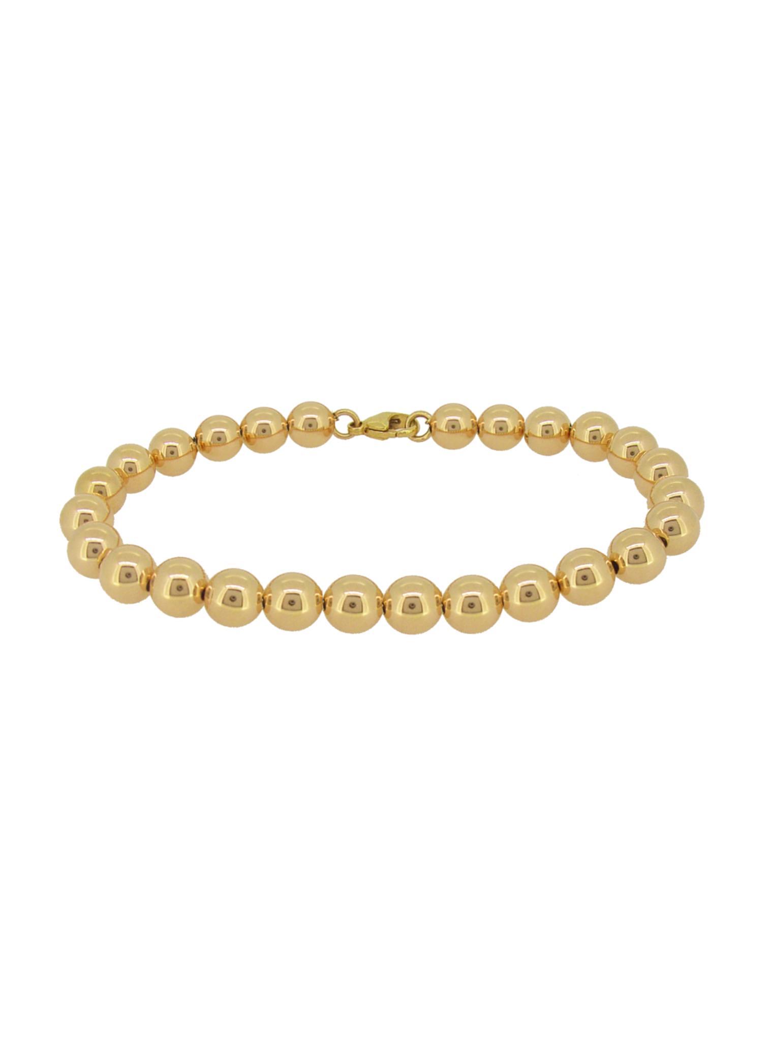 9ct Yellow and White Gold Ball Bracelet – Finery&Co