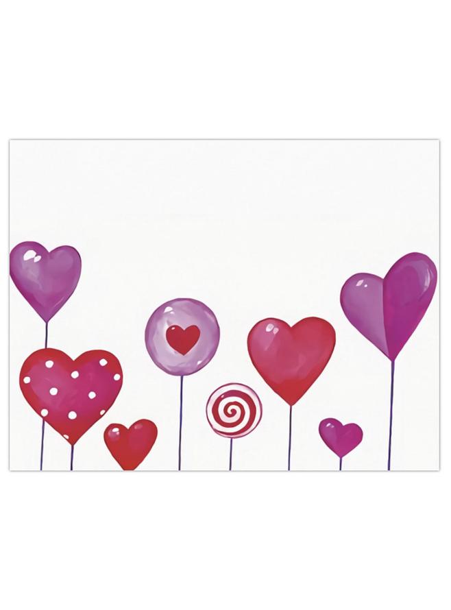Greeting Gift Card Folded Love Hearts
