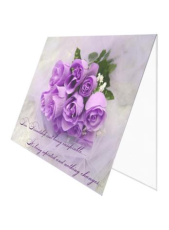 Greeting Gift Card Folded True Friendship Roses