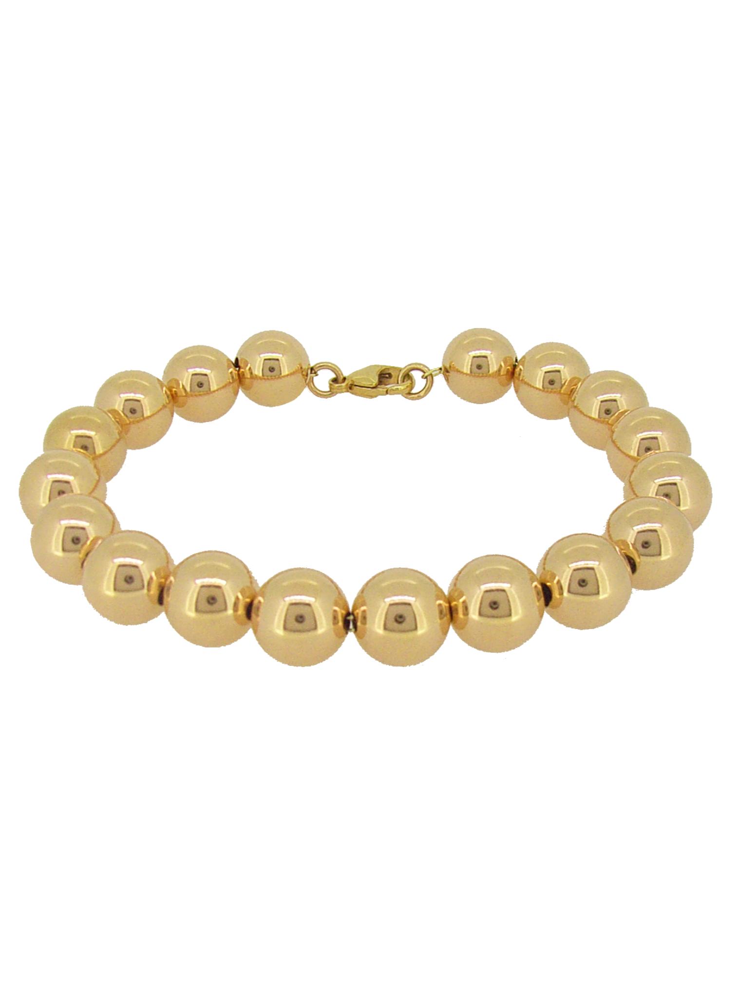 Snapklik.com : Gold Bead Bracelet For Women 14K Gold Plated Bead Ball  Bracelet Stretchable Elastic Hypoallergenic Bohemian Stackable Bracelet