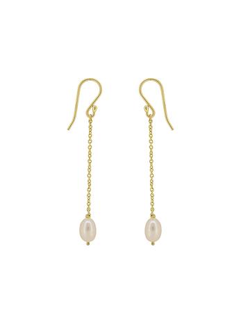 Coco Pearl Dangle Earrings in 9ct Gold