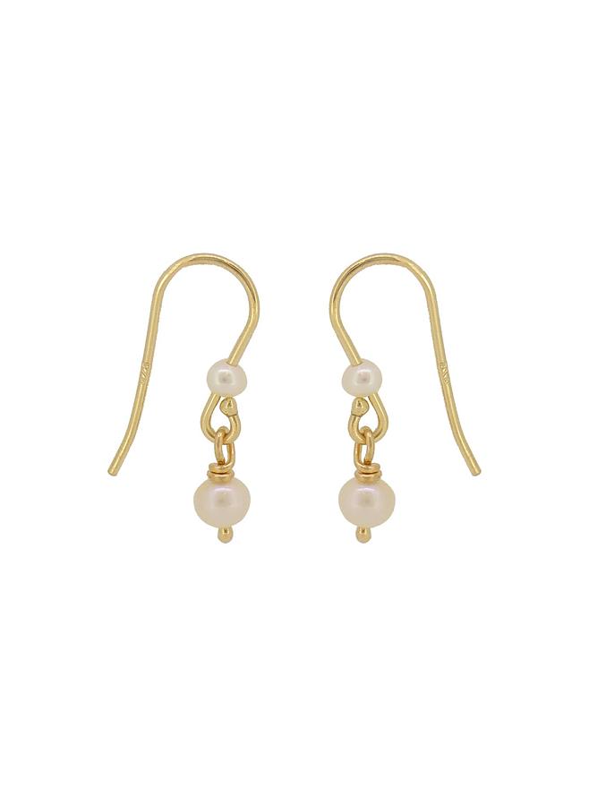 Coco Small Pearl Drop Earrings in 9ct Gold