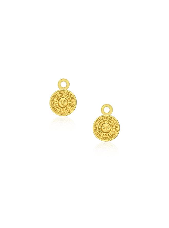 Sunshine Sun Goddess Charms for Sleeper Earrings in 9ct Gold