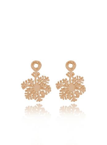 Snowflake Charms for Sleeper Earrings in 9ct Rose Gold