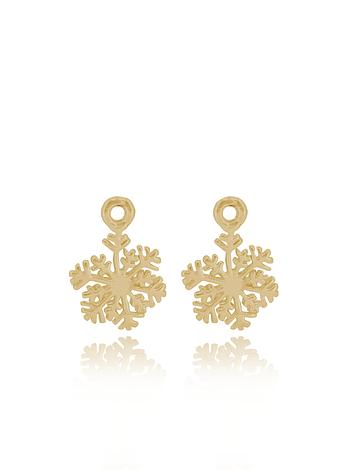 Snowflake Charms for Sleeper Earrings in 9ct Gold