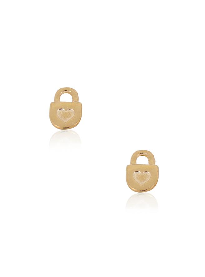 Small Padlock Charms for Sleeper Earrings in 9ct Gold