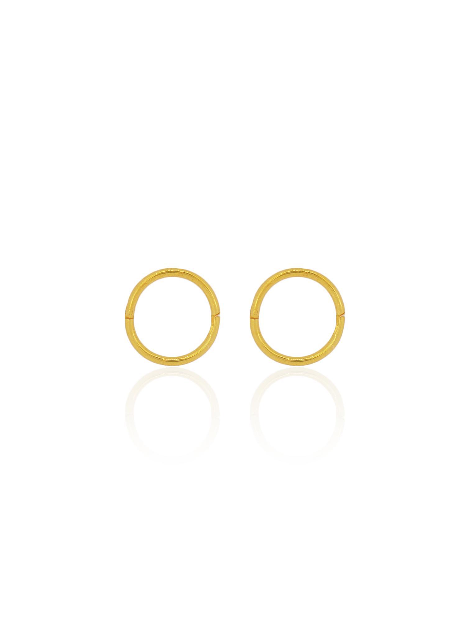 18ct White/Yellow Gold Diamond Children's Earrings 0.14ct Child friendly |  eBay