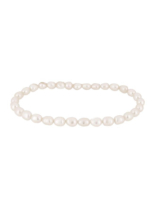 Coco Small to Xl Adult Sizes Pearl Bracelet in Natural White