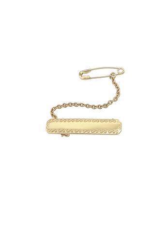 Rectangle Baby Name Brooch in 9ct Gold