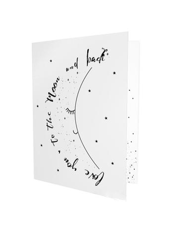 Greeting Gift Card Love You to the Moon and Back