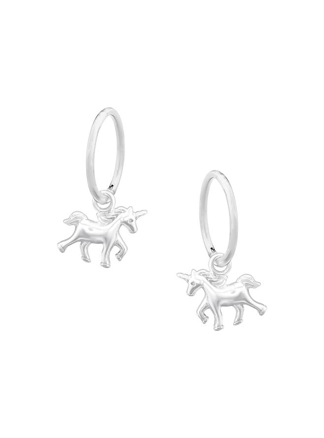Tiny Unicorn Charms for Sleeper Earrings in Sterling Silver