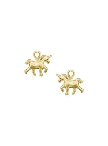 Tiny Unicorn Charms for Sleeper Earrings in 9ct Gold