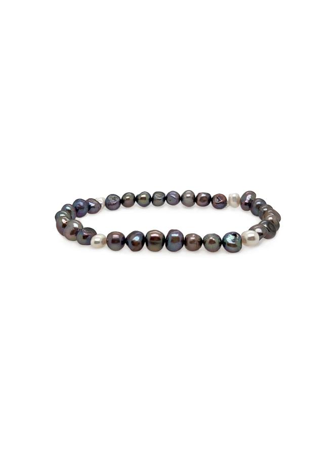 Coco Freshwater Baroque Nugget Pearl Bracelet All Sizes in Peacock