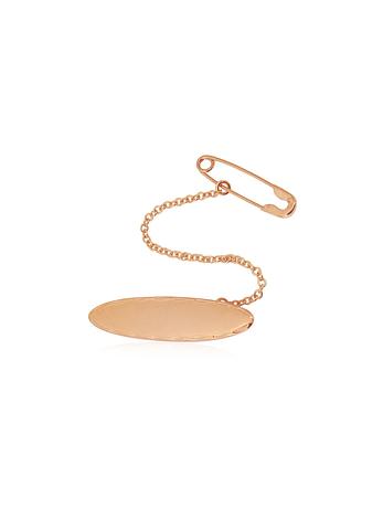 Oval Baby Name Brooch in 9ct Rose Gold