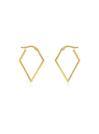 Aurelia Geometric Hoop Earrings in 9ct Gold