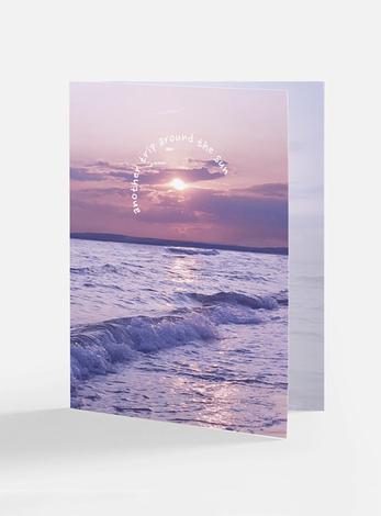 Another Trip Around the Sun Ocean Sunset Gift Card