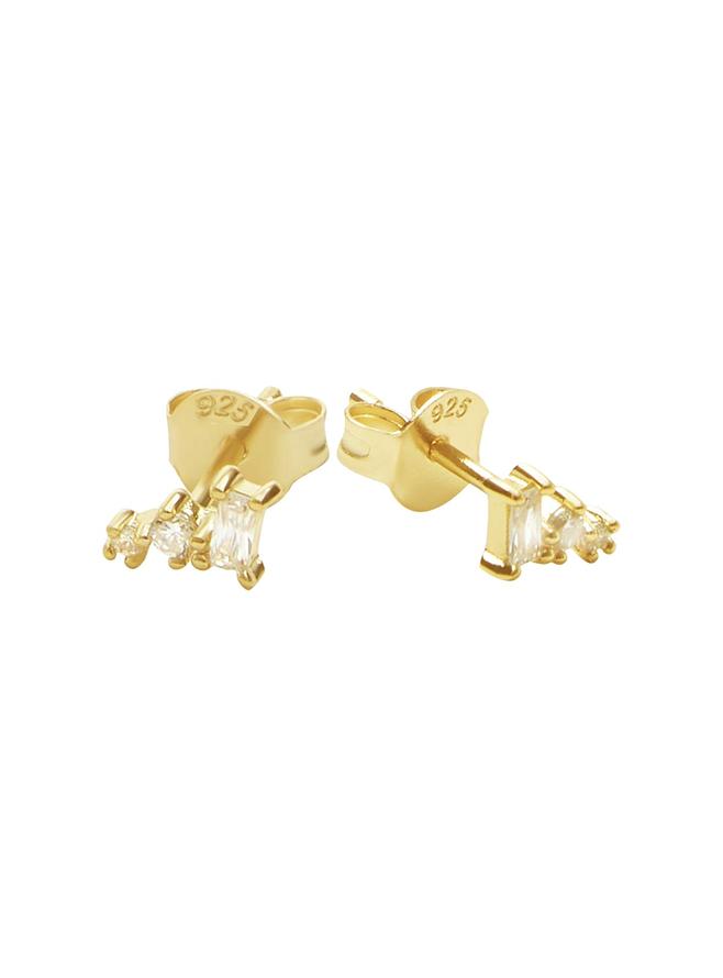 Pastiche Dancing Light CZ Earrings in Gold