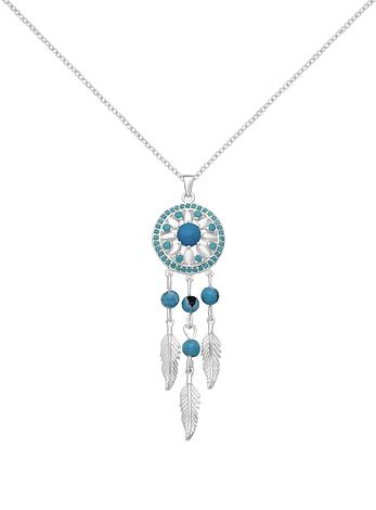 Love Britty Dream Catcher Charm Necklace in Sterling Silver