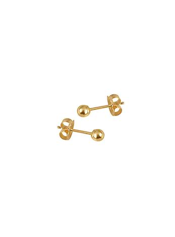 Ali 18ct Gold Ball Stud Earrings in 4mm
