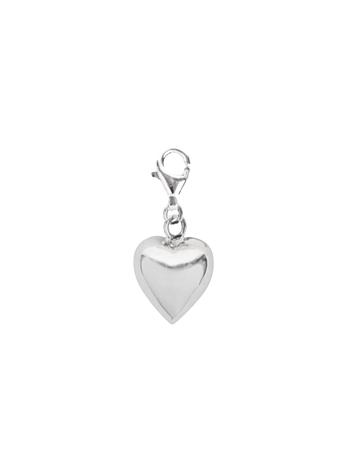 Simple Love Heart Charm in Clip on or Traditional Design