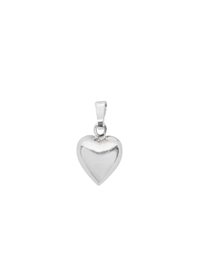 Simple Love Heart Charm in Clip on or Traditional Design