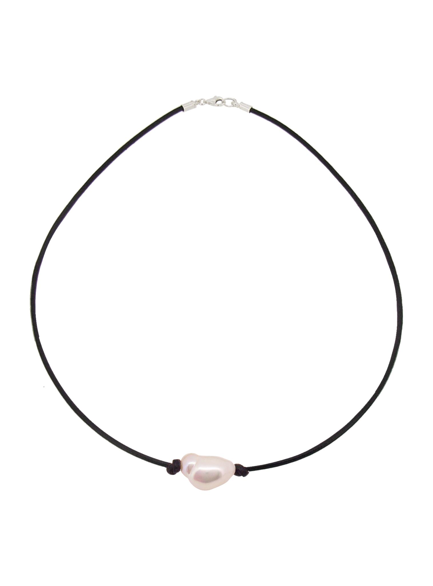 Sterling Silver 2mm Leather Cord Chain Necklace — The Jewel Shop