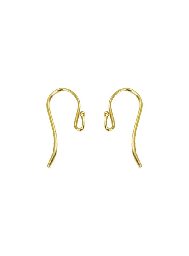 Ball Shepherd Hook Findings for Earrings in 9ct Gold