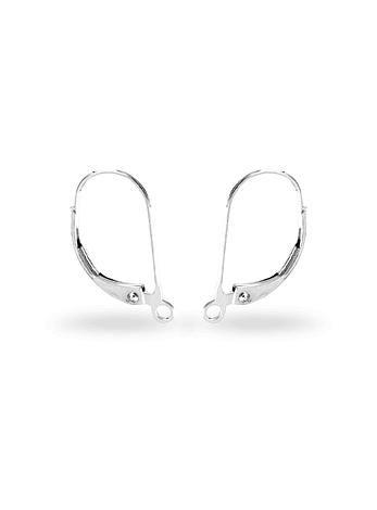 1 Pair Endless Oval Leverback Earring Hooks Earring Component in Sterling  Silver or 14K Gold Filled 
