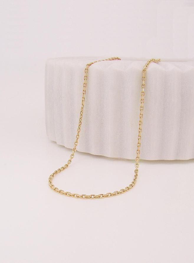 Solid 9ct Gold Greek 1.9mm Cable Necklace