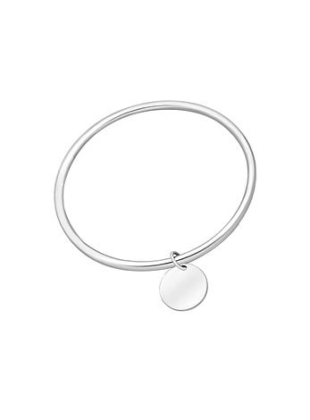 Round Golf Bangle Coin Charm in Sterling Silver