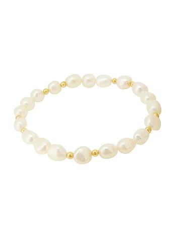 Coco All Sizes Nugget Pearl Ball Bracelet in 9ct Gold