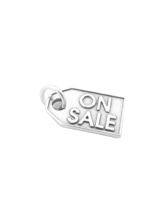 Tag Ticket Charm in Sterling Silver