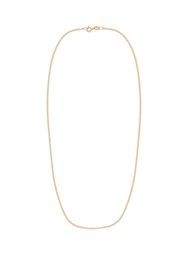 Fine Open Curb Necklace Chain in 9ct Rose Gold