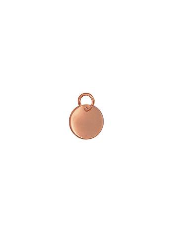 Small 9.5mm Coin Tag Circle Pendant in 9ct Rose Gold