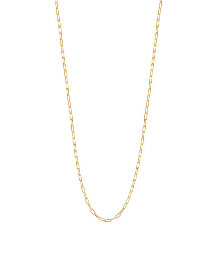 Aurelia Fine 1.7mm Paperclip Necklace Chain in 9ct Gold
